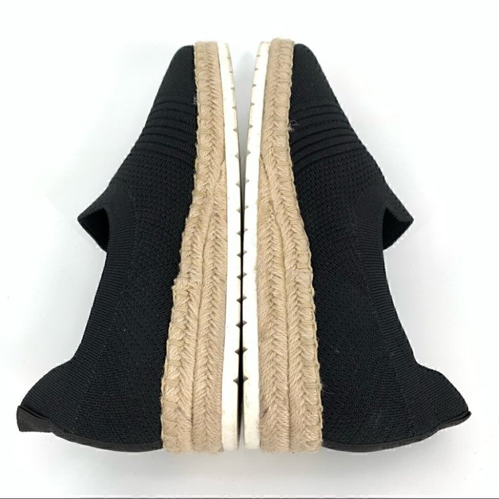 Adrienne Vittadini womens flats size 10 black Espadrilles Flatforms - Picture 4 of 10